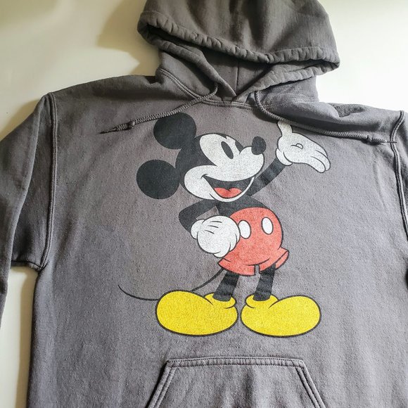 Disney Mickey Mouse Grey Hoodie - Picture 1 of 3